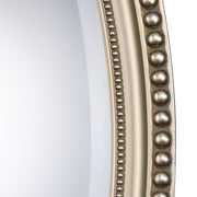 Casa Bella Living Oval Beaded Silver Finish Mirror