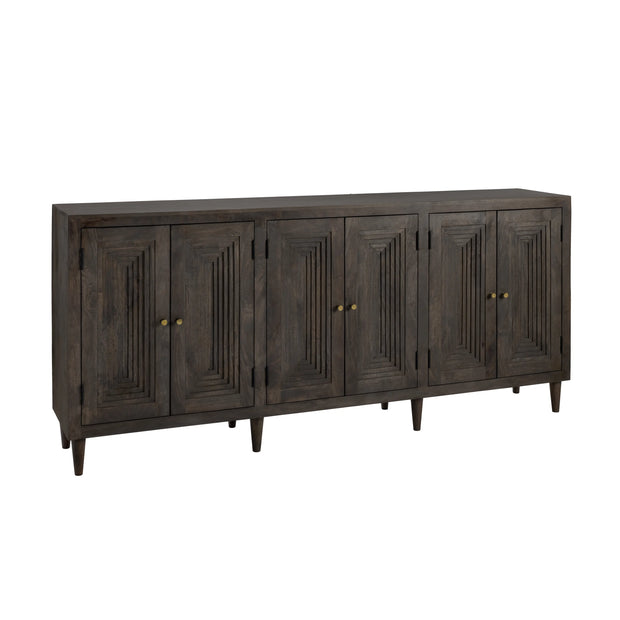 Crestview Collection Highland Park Dark Brown Mango Wood Sideboard