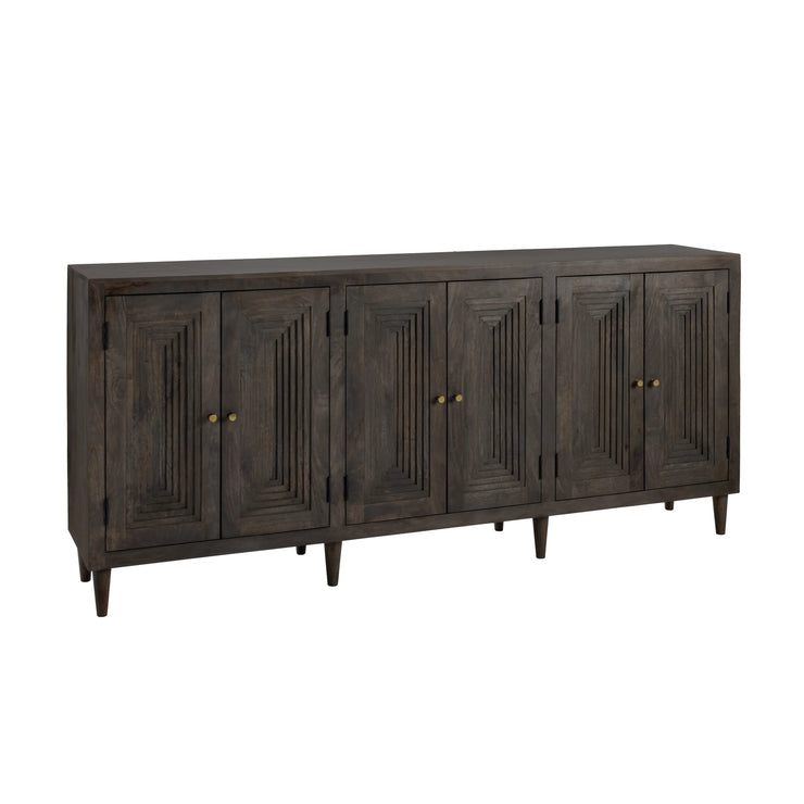 Crestview Collection Highland Park Dark Brown Mango Wood Sideboard