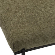 Uttermost Midas Antiqued Bronze Iron Counter Stool With Moss Cushioned Seat