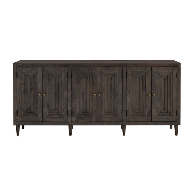 Crestview Collection Highland Park Dark Brown Mango Wood Sideboard