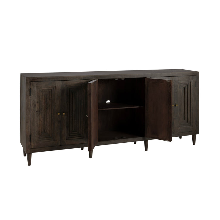 Crestview Collection Highland Park Dark Brown Mango Wood Sideboard