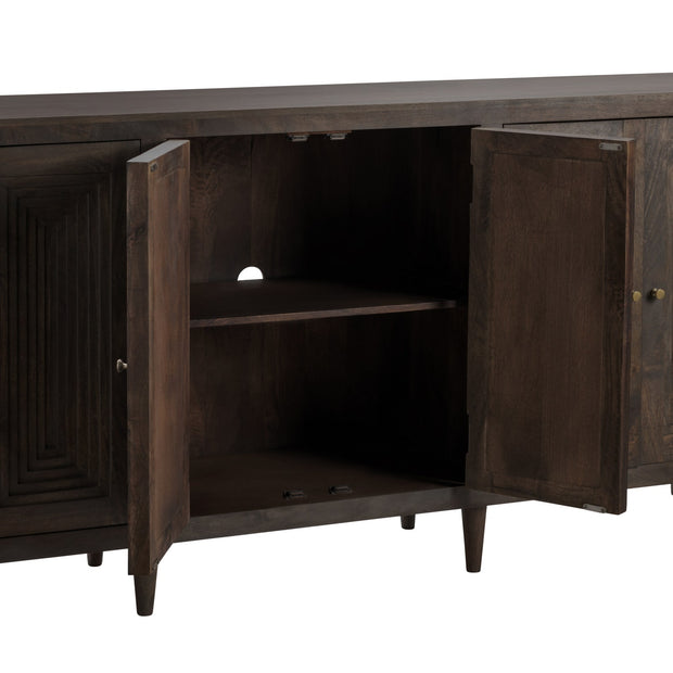 Crestview Collection Highland Park Dark Brown Mango Wood Sideboard