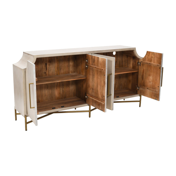 Crestview Collection Capital Mango Wood Four- Door Sideboard