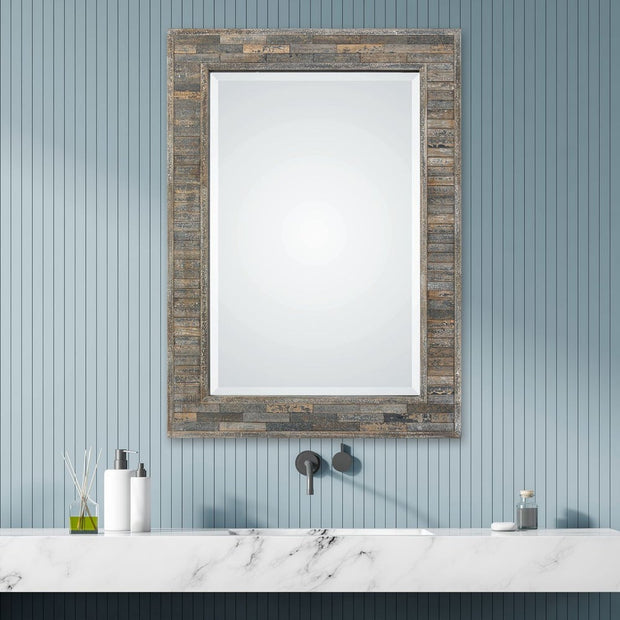 Casa Bella Living Weathered Pine Framed Mirrors