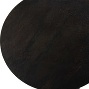 Uttermost Aperture Round Black and Brass Accent Table