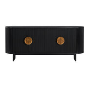 Crestview Collection Paloma Rich Black Four- Door Sideboard