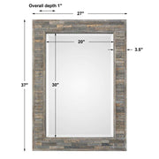Casa Bella Living Weathered Pine Framed Mirrors