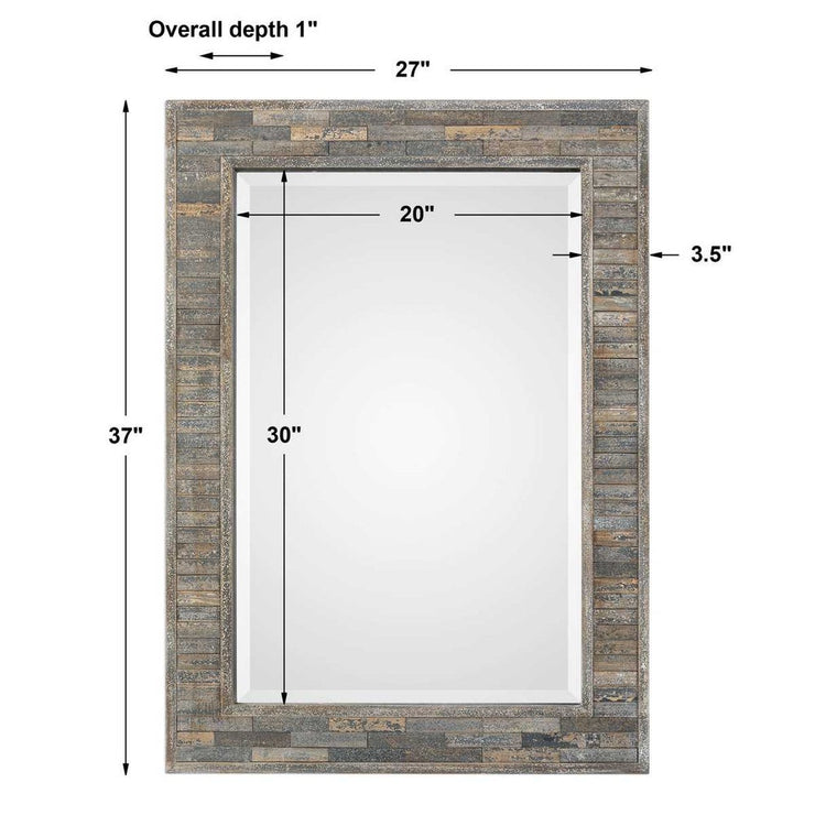Casa Bella Living Weathered Pine Framed Mirrors