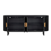 Crestview Collection Paloma Rich Black Four- Door Sideboard