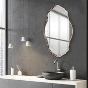 Casa Bella Living Curved Frame Dark Bronze Mirror