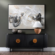 Crestview Collection Paloma Rich Black Four- Door Sideboard