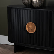 Crestview Collection Paloma Rich Black Four- Door Sideboard