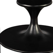 Uttermost Flight Round Black Modern Curved Base Accent Table