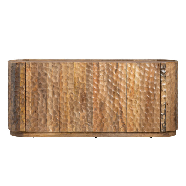 Crestview Collection Gibson Warm Brown Natural Four- Door Sideboard