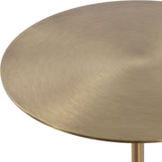 Uttermost Verlin Brushed Brass With Marble Drink Table