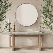 Casa Bella Living Antique Silver Metal Framed Mirror