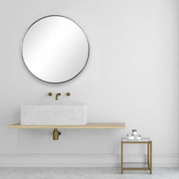 Casa Bella Living Antique Silver Metal Framed Mirror