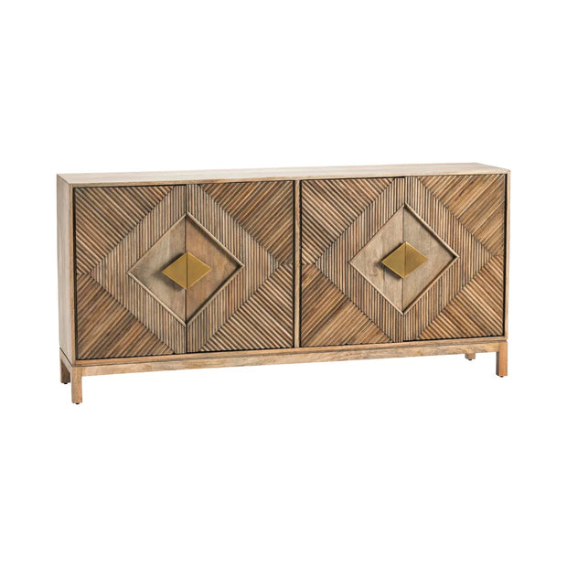 Crestview Collection Brookline Medium Brown Finished Sideboard