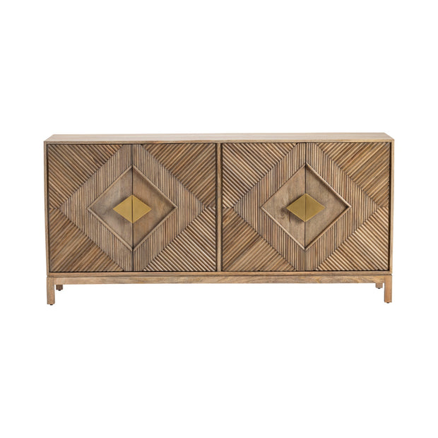 Crestview Collection Brookline Medium Brown Finished Sideboard
