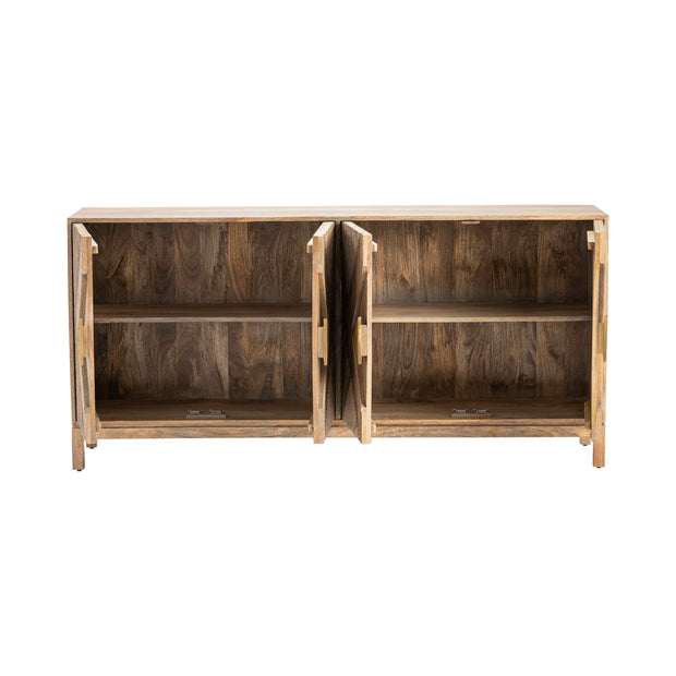 Crestview Collection Brookline Medium Brown Finished Sideboard