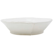 Vietri Lastra White Large Shallow Serving Bowl ~ Handcrafted Italian Stoneware