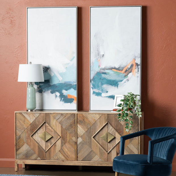 Crestview Collection Brookline Medium Brown Finished Sideboard