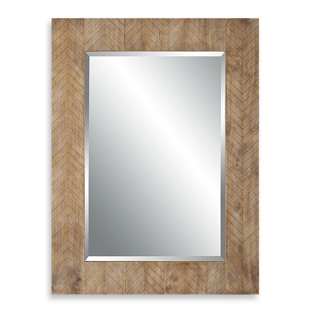 Casa Bella Living Chevron Wood Framed Mirror