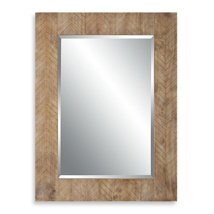 Casa Bella Living Chevron Wood Framed Mirror