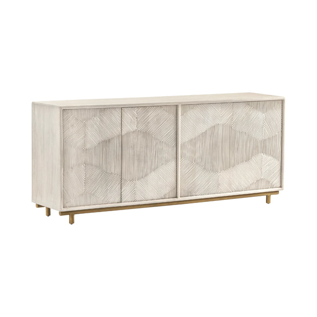Crestview Collection Brighton Bleached Wood Sideboard