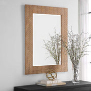 Casa Bella Living Chevron Wood Framed Mirror