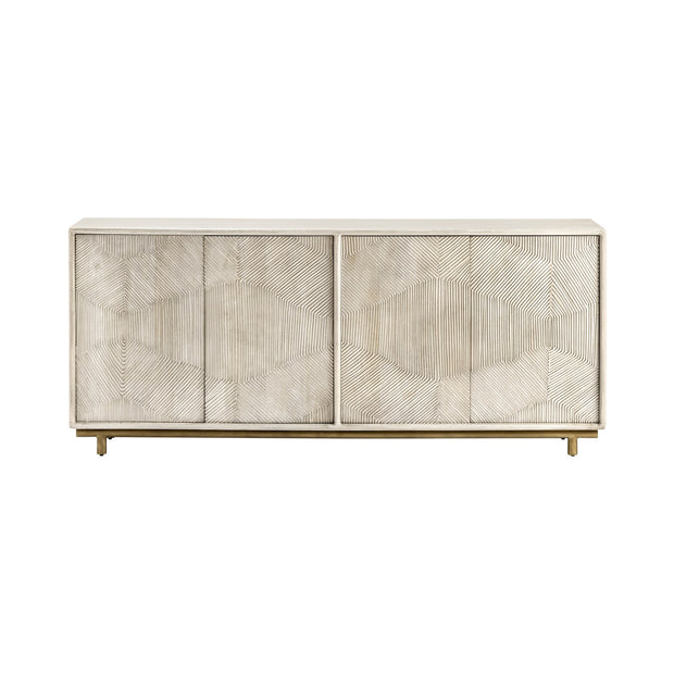 Crestview Collection Brighton Bleached Wood Sideboard