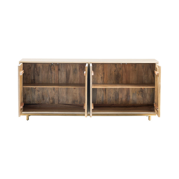 Crestview Collection Brighton Bleached Wood Sideboard