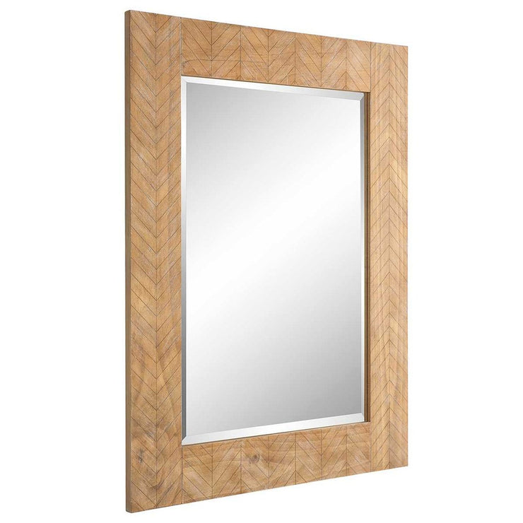 Casa Bella Living Chevron Wood Framed Mirror