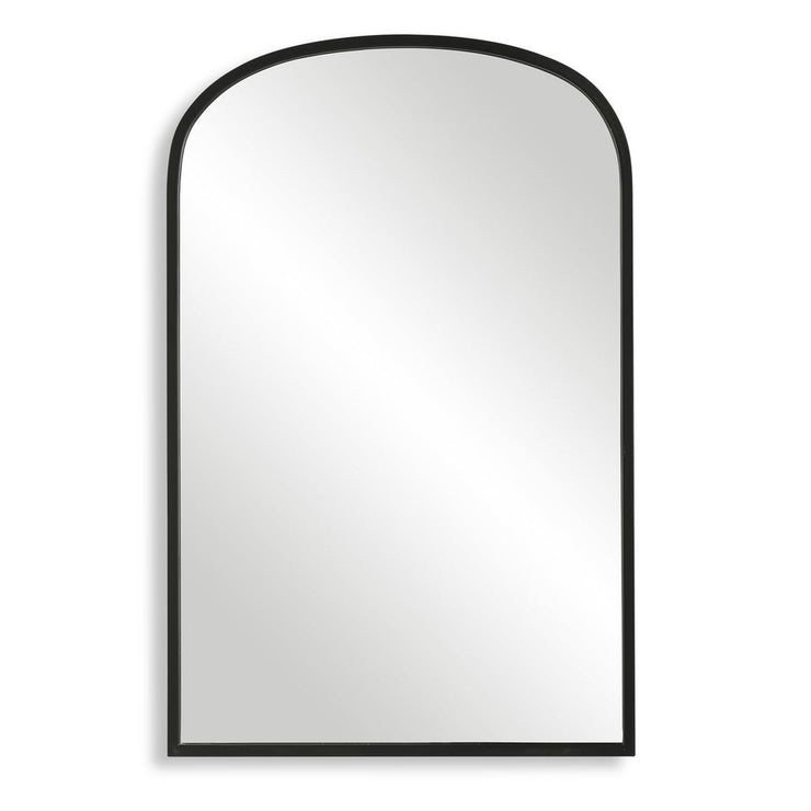 Casa Bella Living Arched Top Matte Black Framed Mirror