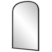 Casa Bella Living Arched Top Matte Black Framed Mirror