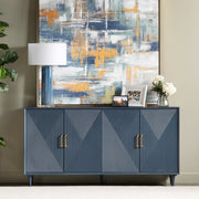 Crestview Collection Arvada Blue Acacia Finish Sideboard