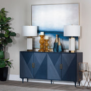 Crestview Collection Arvada Blue Acacia Finish Sideboard