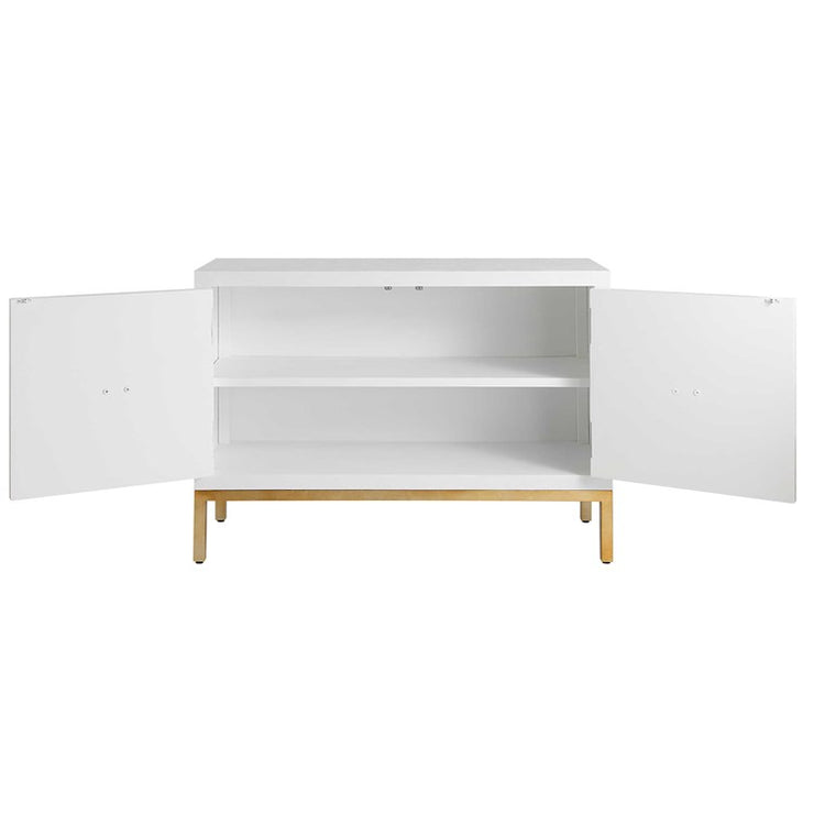 Uttermost Aiken White 2 Door Cabinet Chest