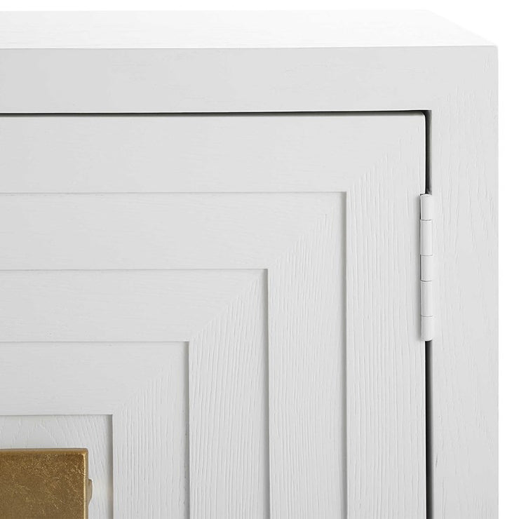 Uttermost Aiken White 2 Door Cabinet Chest