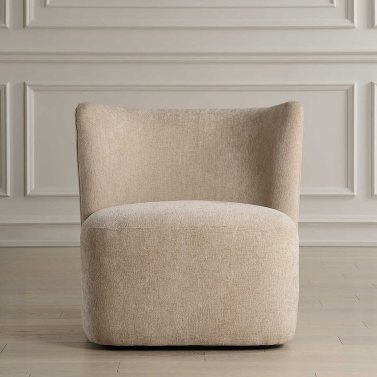Uttermost Outlook Sand Fabric Swivel Chair