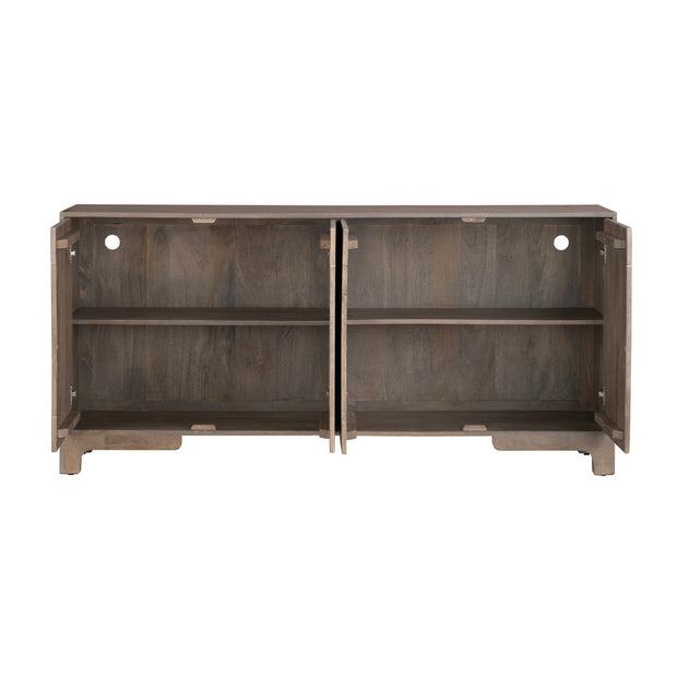 Crestview Collection Laurelwood Two- Tone Gray Sideboard