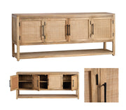 Crestview Collection Valley Creek Light Natural Mango Wood Sideboard