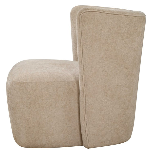 Uttermost Outlook Sand Fabric Swivel Chair