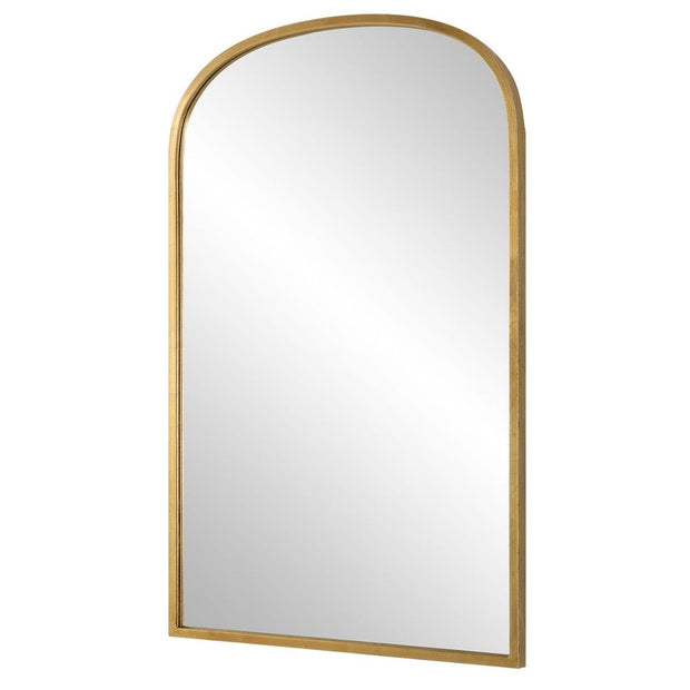 Casa Bella Living Arched Unique Gold Leaf Framed Mirror
