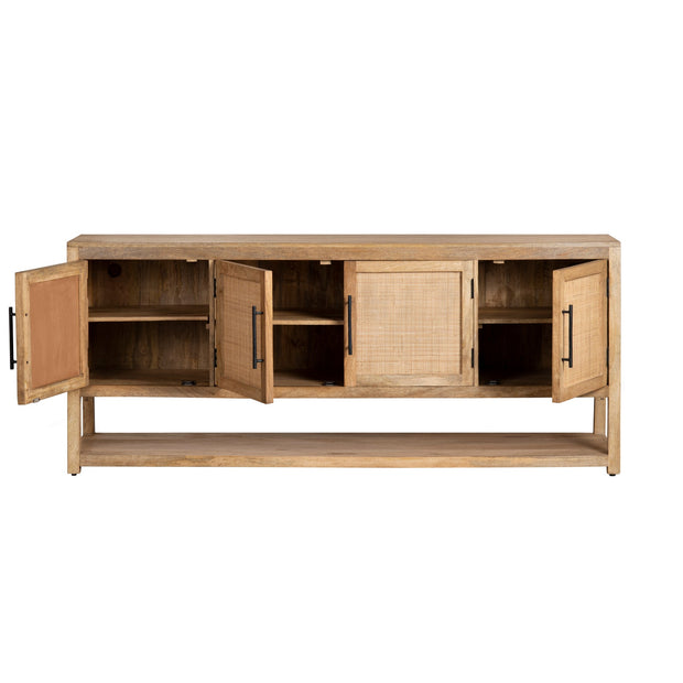 Crestview Collection Valley Creek Light Natural Mango Wood Sideboard