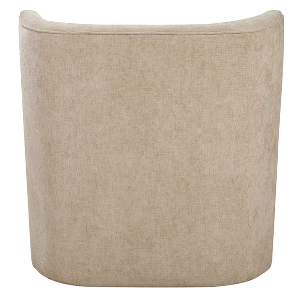 Uttermost Outlook Sand Fabric Swivel Chair
