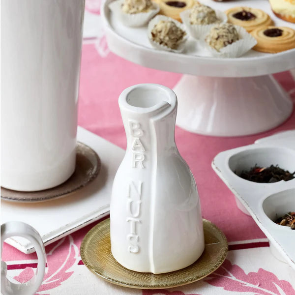 Vietri Lastra White Pedestal Cake Stand ~ Handcrafted Italian Stoneware