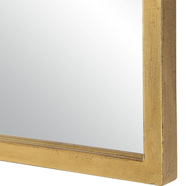 Casa Bella Living Arched Unique Gold Leaf Framed Mirror
