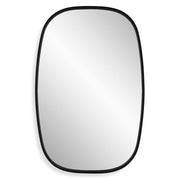 Casa Bella Living Rounded Corners Satin Black Framed Mirror